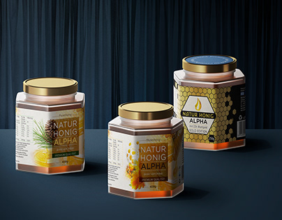 Alpha - Honey jar etiquettes