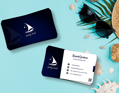 Business Card UI design | Sailing Yacht
