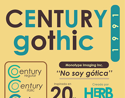 Project thumbnail - Espécimen tipográfico CENTURY GOTHIC