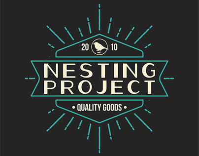Nesting Project Sunburst Emblem Employee Tee