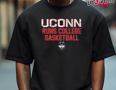 Official UConn Huskies Runs College Basketball T-shirt