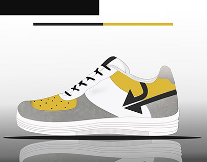 Mustard Retro Shoe (2D Shoe/Footwear)