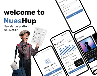 ui case study about newsletters platform NuesHup