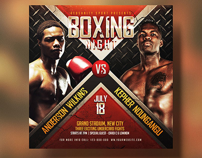Boxing Flyer Template (PSD)