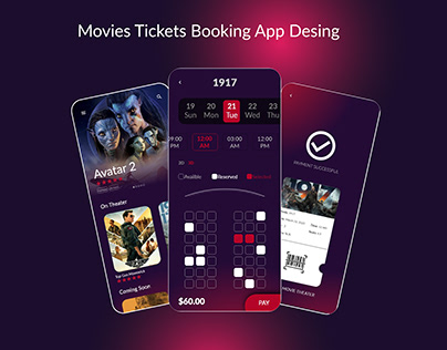 Movie Tickets Booking UI Design