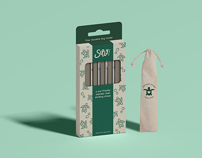 Siply Reusable Straws Packaging