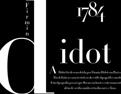 Didot Typography Poster