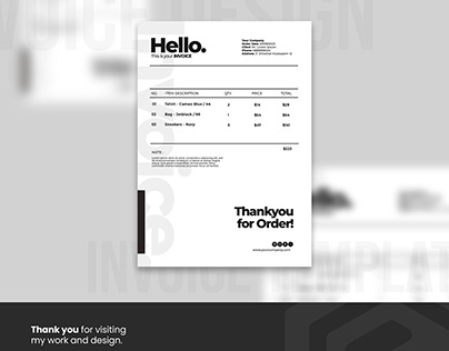 Project thumbnail - INVOICE SIMPLE DESIGN TEMPLATE