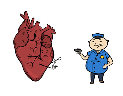 Cardiac Arrest Illustration