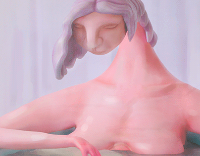 " A Serene Bathing Moment" From 2D to 3D