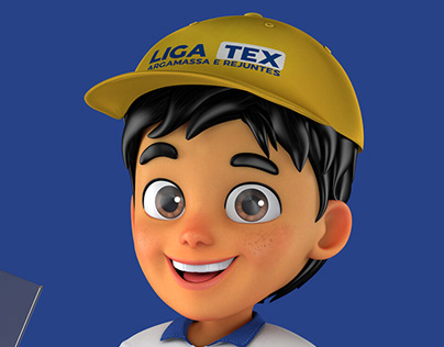 Character 3D Liguinha - Liga Tex Argamassas
