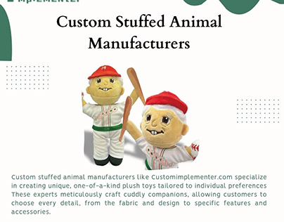 Custom Stuffed Animal Manufacturers