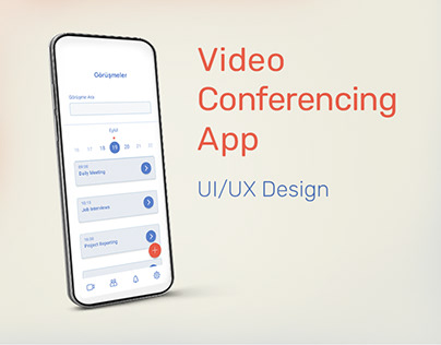 Video Conferencing App UI/UX Design
