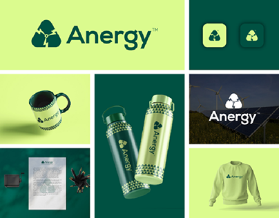 Anergy - logo, logo design, brand identity, branding