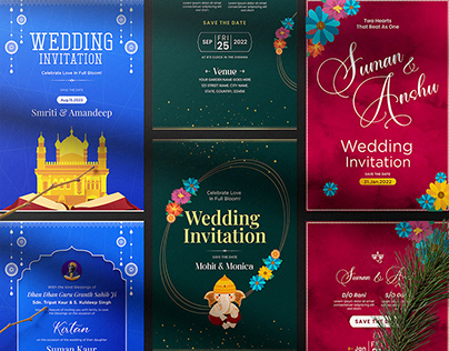 Indian Wedding Invitation Cards Vol.4