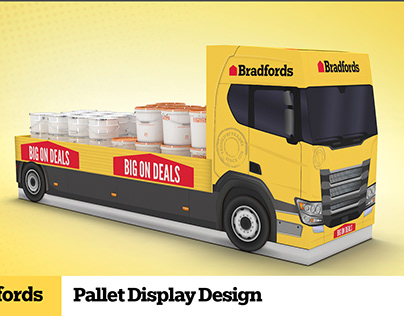Bradfords Cardboard Pallet Display Design