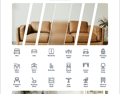 Furniture Landing Page UI Design