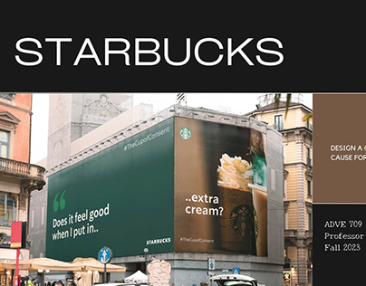 Starbucks X Consent : awareness campaign