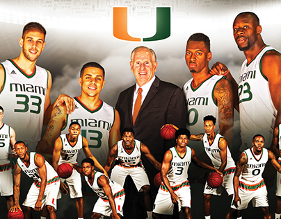 Miami Hurricanes 2015-16 Basketball Poster
