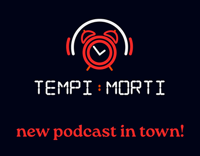 Tempi morti podcast visual identity