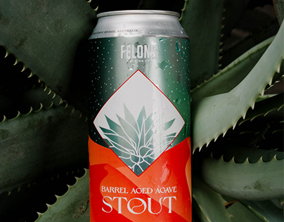 Felons x Brewski Stout Beer Can Design