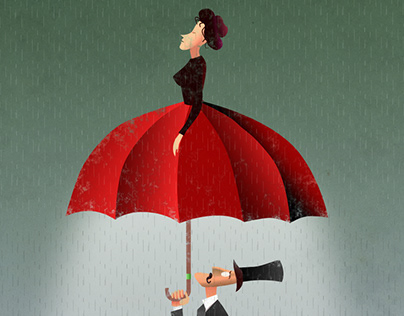 Umbrella woman