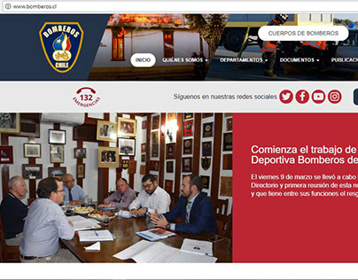 Sitio Web de Bomberos de Chile
