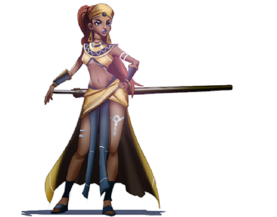 she-warrior character design