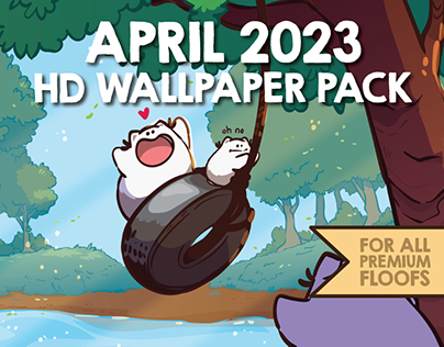 April 2023 HD Wallpaper Pack - Tire Swing!
