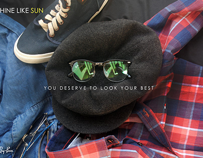 Ads for ray ban sunglasses.