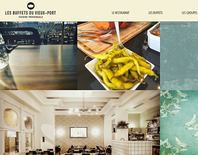 Web design | Restaurant Les buffets du vieux port