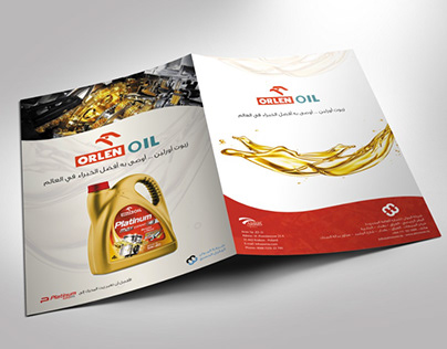 ORLEN Oil Folder and brochure