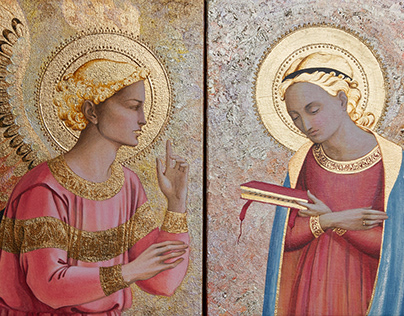 icon (diptych) "Annunciation"