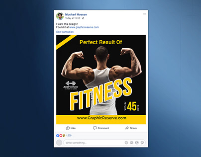 Fitness Facebook Post