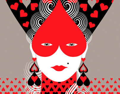 Queen of Hearts - redbubble fashion & interior design