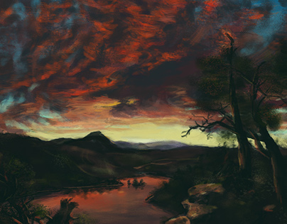 Digital Recreation of Twilight in the Wilderness