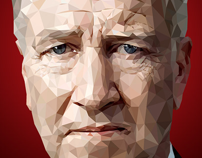 vector portrait of David Lynch