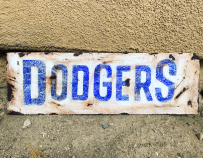 Dodgers Lettering - Antique
