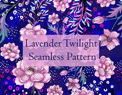 Lavender Twilight Seamless pattern