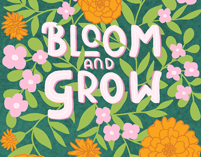 Project thumbnail - Bloom & Grow Illustration & Mini Pattern Collection