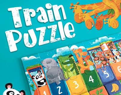 Animals Train Puzzle