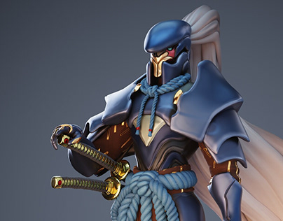 Samurai 3D Game Character