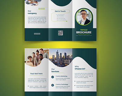 Trifold business brochure design