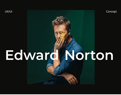 Edward Norton's Personal Website Concept