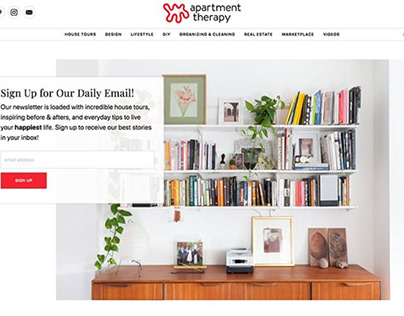 Site Award winner: Apartment Therapy Daily Newsletters