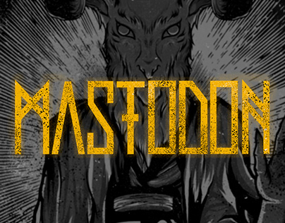 MASTODON gig poster.