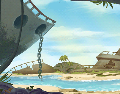 Splash screen Lost Ships Island
