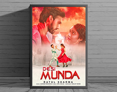 Desi Munda-Music Video Poster Design-Adobe Photoshop