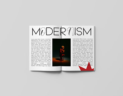 Modern magazine/typography/photo/editorial