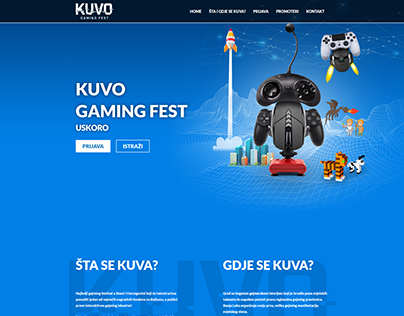 Kuvo Gaming Fest, Website Design